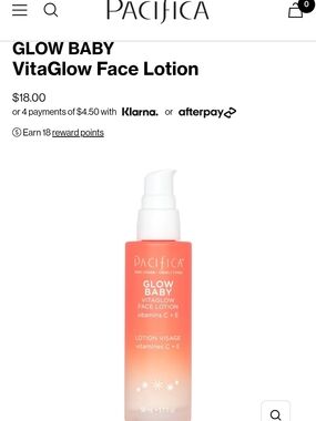 Pacifica Glow Baby VitaGlow Face Lotion - Vitamin C & E